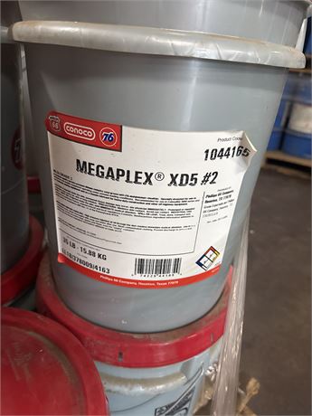 Phillips 66 Megaplex XD5 EP2 5% Moly in 35# Pails (Lot of 17)