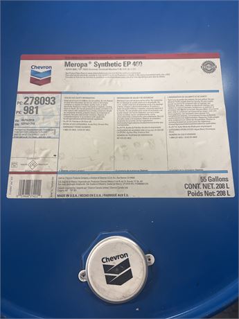 Chevron Meropa  Synthetic EP 460 Gear Oil in 400# (4 Drum Deal)