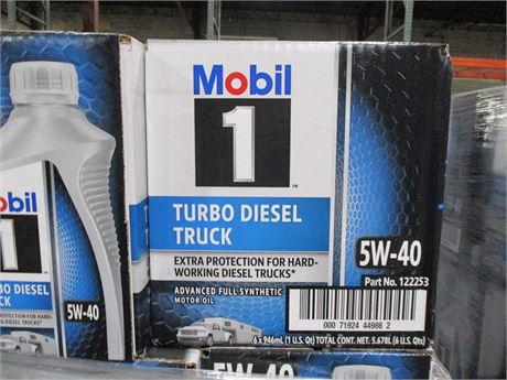 MOBIL 1 5W40 TURBO DIESEL 6/1 QT CASE