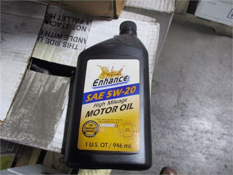 ENHANCE HIGH MILEAGE SAE 5W20 12/1 QT CASE