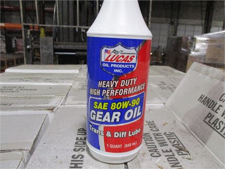 LUCAS 80W90 GEAR OIL 12/1 QT CASE