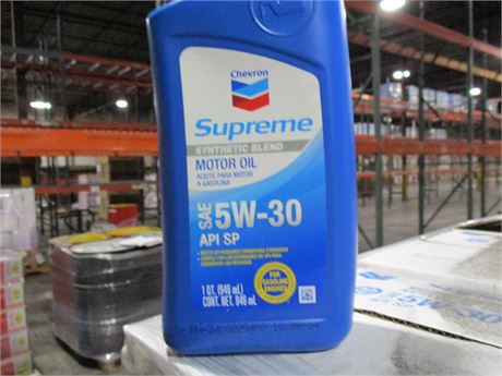 CHEVRON SUPREME SYN BLEND 5W30 12/1 QT CASE