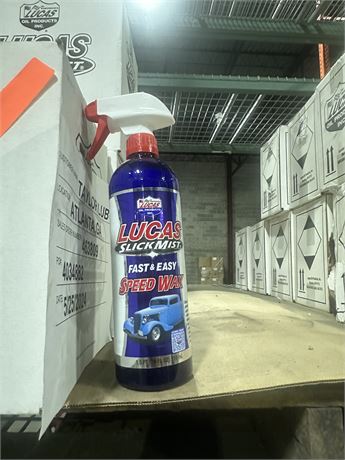 LUCAS SLICK MIST SPEED WAX 12/24 OZ CASE